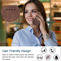 Miniatyrbillede 5 af 5: Læder Magnetisk Lukning Etui med Flip Wallet Støttefunktion Cover til [D] Brown Samsung Galaxy A6 2018