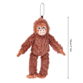 Miniatyrbillede 5 af 5: Tegneserie Gorilla Plyslegetøj Chimpanse Abe Dukke Vedhæng Nøglering Bil Taske Dekoration