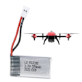 Pikkukuva 3 / 5: 3.7V 550mAh 20C Lipo Akku 802035 Litiumakku Hubsan X4 H107 H107L H107D MJXRC F47 DFD F180 RC Drone Korjaukseen[D]
