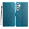 Miniatyrbillede 1 af 5: Til Samsung Galaxy A55 5G Etui Mandala Blomster Læder Flip Wallet Cover Multicolor Style C
