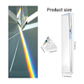 Miniatyrbilde 2 av 5: 2 stk Klare Triangulære Prismer, 6 & 1 tommer Lengder Optiske Prismer for Undervisning i Lysspekter Fysikk og Fotografi Prisme