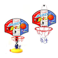 Miniatyrbild 3 av 4: Justerbar Basketbollkorg med Stativ, Basketbollpump, Bärbar Basketboll för Inomhus- och Utomhusaktiviteter