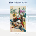 Miniatyrbilde 4 av 5: v839 Kung Fu Panda Strandhåndklær Hurtigtørkende Mikrofiber Myk og Absorberende Badehåndkle Utendørs Reise Overdimensjonert Strandhåndkle for Voksne Barn FFjj839