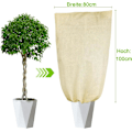 Miniatyrbillede 2 af 5: Vinterbeskyttelse til planter plantebeskyttelse vinter vintertelt med lynlås og snøre frostbeskyttelse plantehætte vinter 80 x 100 cm 1 stk