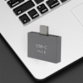 Miniatyrbild 5 av 5: USB-C Han till Dubbel USB-C Honkontakt Splitter Konverter Adapter Förlängningskontakt för USB-C PD Laddare
