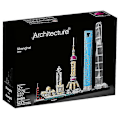 Miniatyrbilde 3 av 4: Verdensberømte Byarkitektur Skyline-samling Shanghai Byggeklosser Montering Klassisk Modellsett DIY Barn Klosser Lekegave