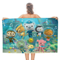 Miniatyrbild 1 av 5: a291 Animerad Octonauts Snabbtorkande Strandhandduk Mikrofiber Mjuk Absorberande Badhandduk för Badrum Dusch Pool Simning Gym Läger Resor för Barn Och
