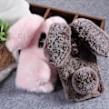 Miniatyrbild 2 av 3: Plush TPU-fodral i kaninform för Samsung Galaxy S9+ SM-G965 -dd
