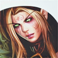 Miniatyrbillede 2 af 4: WOW Sylvanas 3D Musmåtte med Silikon Gel Håndledsstøtte Anime Gaming Musmåtter Lycra Hud (MP0036) MP0265