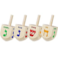 Pikkukuva 1 / 3: 10 kpl Hanukkah-puupörräset, klassiset pyörivät huiput lapsille, Hanukkah-puupörräset, Hanukkah-juhlatarvikkeet ja koristeet