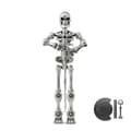 Actionfigurer Set Skelett Actionfigur, Skelettleksak 3D-printad Multi-ledad[D] Silvery