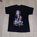 Miniatyrbild 1 av 2: 90-tals Svart Buffy The Vampire Slayer T-shirt basic svart grafisk tee Stil 00083[D] M