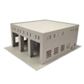 Miniatyrbillede 1 af 4: Outland Models Miniaturer 3-bås Stor Garage til Lastbiler/Biler 1:64 BRUG[T]
