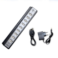 Miniatyrbild 1 av 5: 10-ports USB 2.0 High Speed HUB Extern med Strömadapter och Kabel