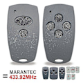 Miniatyrbilde 3 av 5: Marantec Digital 302 304 313 382 384 D323 211 212 214 224 Garasjeport Fjernkontroll 433mhz Håndholdt Sender 2 Buttons x1