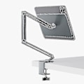 Miniatyrbild 1 av 5: Magnetisk iPad-ställ med lång arm, justerbar tablethållare för iPad Pro 12,9 / 11 tum, aluminiumklämma för skrivbord