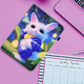Miniatyrbild 2 av 5: Läder Smartfodral för Lenovo Tab M11 / Xiaoxin Pad 11 2024 Cute Rabbit