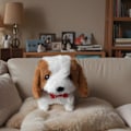 Miniatyrbillede 2 af 2: Nico Robot Hund, Min Realistiske Robot Hvalpe Dukke, Sødt Interaktivt Plyslegetøj Der Opfører Sig Som En Rigtig Hvalp[D] White and Brown