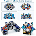 Miniatyrbild 4 av 5: Star Cube Magic Cube 2 I 1 Set, Yoshimoto Cube Infinity Magic 3D Pussel Kuber, Hjärnutvecklingspusselspel För Barn Och Vuxna[D]