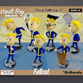 Miniatyrbild 3 av 5: Fallout 4 Fallout Boy Q-version 7 bobbleheads Vault Boy figurer i box