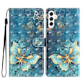 Miniatyrbillede 1 af 5: Samsung Galaxy A25 5G Etui i PU Læder med 3D Mønster Flip Wallet Telefon Cover Butterfly