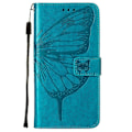 Miniatyrbillede 1 af 5: Etui til OPPO A54 5G /A74 5G/ A93 5G Flip Case Cover Premium Læder Præget Magnetisk - Blå