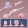 Miniatyrbillede 1 af 4: Elastisk Smog Boblemaskine Bobleblæser Sundt Smog Boblelegetøj til Børn[D] Pink Fish