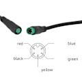 Miniatyrbilde 5 av 5: S866 Elektrisk Sykkel LCD Display E-Sykkel Elektrisk Scooter Display Meter Kontrollpanel med Vanntett Plugg[D] Black