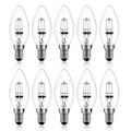Miniatyrbild 1 av 5: 42w E14 C35 Dimbar Halogenlampa Ac 220-240v Varmvit 2700k E14 Transparent Halogenljus (10st)[D]