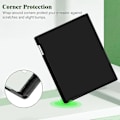 Miniatyrbillede 5 af 5: For ReMarkable Paper Pro Etui PC PU Læder Tablet Cover med Pen Holder Auto Wake Sleep - Grå Multicolor Blackish Green