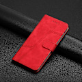 Miniatyrbild 2 av 5: Sytt Läderfodral för iPhone 16 Pro Max Red