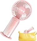 Bærbar ventilator - Stille drift, tre justerbare blæserhastigheder, USB-opladning (D)