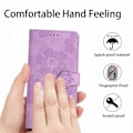 Miniatyrbillede 5 af 5: Læderpung til Samsung Galaxy A21s med blomsterprint, foldbar stander, telefoncover Multicolor Style C
