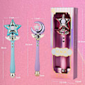 Miniatyrbillede 5 af 5: Magisk Fe-Pind, Stjerne Måne Form Prinsesse Pind Børn Fe-Tryllestave med Lys & Musik Sailor Moon Tryllestav