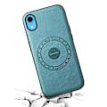 Pikkukuva 2 / 5: DENIOR iPhone XR -kotelo PU-nahkainen puhelimen takakuori, yhteensopiva MagSafe[D]:n kanssa Blue