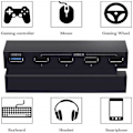 Miniatyrbillede 2 af 5: 5 Ports USB Hub til PS4 Højhastighedsoplader Controller Splitter Udvidelsesadapter