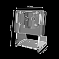 Miniatyrbild 4 av 5: Akrylhållare för Raspberry Pi 5MP Kameramodul (Transparent)