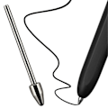 Miniatyrbilde 4 av 5: Titanium Legering Berøringspenn Spisser Nibber Erstatning for Galaxy Tab S7+ S23 NOTE10 Tablet Pen Spiss