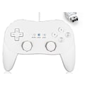 Miniatyrbillede 1 af 2: (2 Pak) Klassisk Pro Trådløs Controller til Wii Hvid Gamepad Joypad