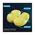 Miniatyrbillede 3 af 5: Komfortabel Memory Foam Langsom Tilbagefjedrende Pude Bil Kontorstol Pude Velegnet Til Stillesiddende Coccyx
