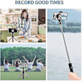 Miniatyrbillede 3 af 3: Selfie Stick, Udvidbar Mobiltelefon Selfie Stick, Selfie Stick Tripod