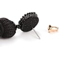 Miniatyrbilde 3 av 5: Lange vevde dusk øredobber \\\2013 Store Boho Statement Dusk Lag Dangle Øredobber for kvinner jenter, store bohemske tråd frynser lagdelt lysekrone Dr