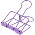 Miniatyrbilde 1 av 5: Ekstra store bindersclips, hul lang hale-clips 3,2 cm, flere farger, store papirklemmer for kontor- og skoleutstyr (10 stk.) (D-V2) purple