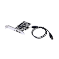 Miniatyrbillede 1 af 5: PCI-e 1x til 16x 1394 DV Video PC Capture Udvidelseskort med 6-pins til 4-pins til Firewire PCIe Kort Desktop Computer