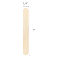 Miniatyrbilde 2 av 5: 100 stk Trehåndverk Ispopstikker 6 tommer Lange X 3/4 tommer Brede Behandlerpinner Ispopstikker For
