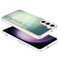 Pikkukuva 4 / 5: Samsung Galaxy S23 5g:lle sähköpinnoitettu marmori kaksoispuolinen Imd-matkapuhelinkotelo Smile