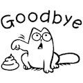 Miniatyrbild 1 av 3: Dekorativa "Good Bye" Sovrums Toalettlock Badrumsdekaler Kylskåpsväggsdekaler Konstväggsdekaler