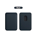 Miniatyrbillede 1 af 5: Jaster MagSafe Wallet Læder Kompatibel Til Iphone 14 13 12 11 Pro Max Xr Xs Max 7 8 Plus RFID Kort Holder Med MagSafe Magnet Black