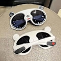 Miniatyrbillede 3 af 3: Børns polariserede solbriller med UV-beskyttelse Panda-form