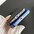 Miniatyrbillede 5 af 5: Til Iphone 14 Plus Gennemsigtig Mat Telefon Cover Tpu+pc Anti-drop Bagside Cover Black